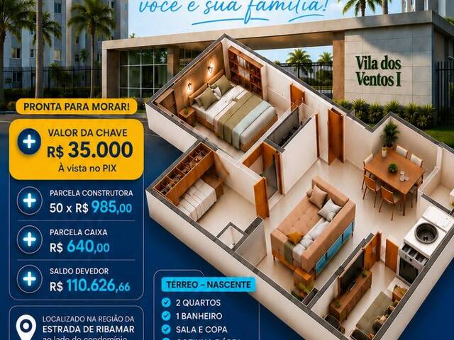#70 - Apartamento para Venda em São José de Ribamar - MA